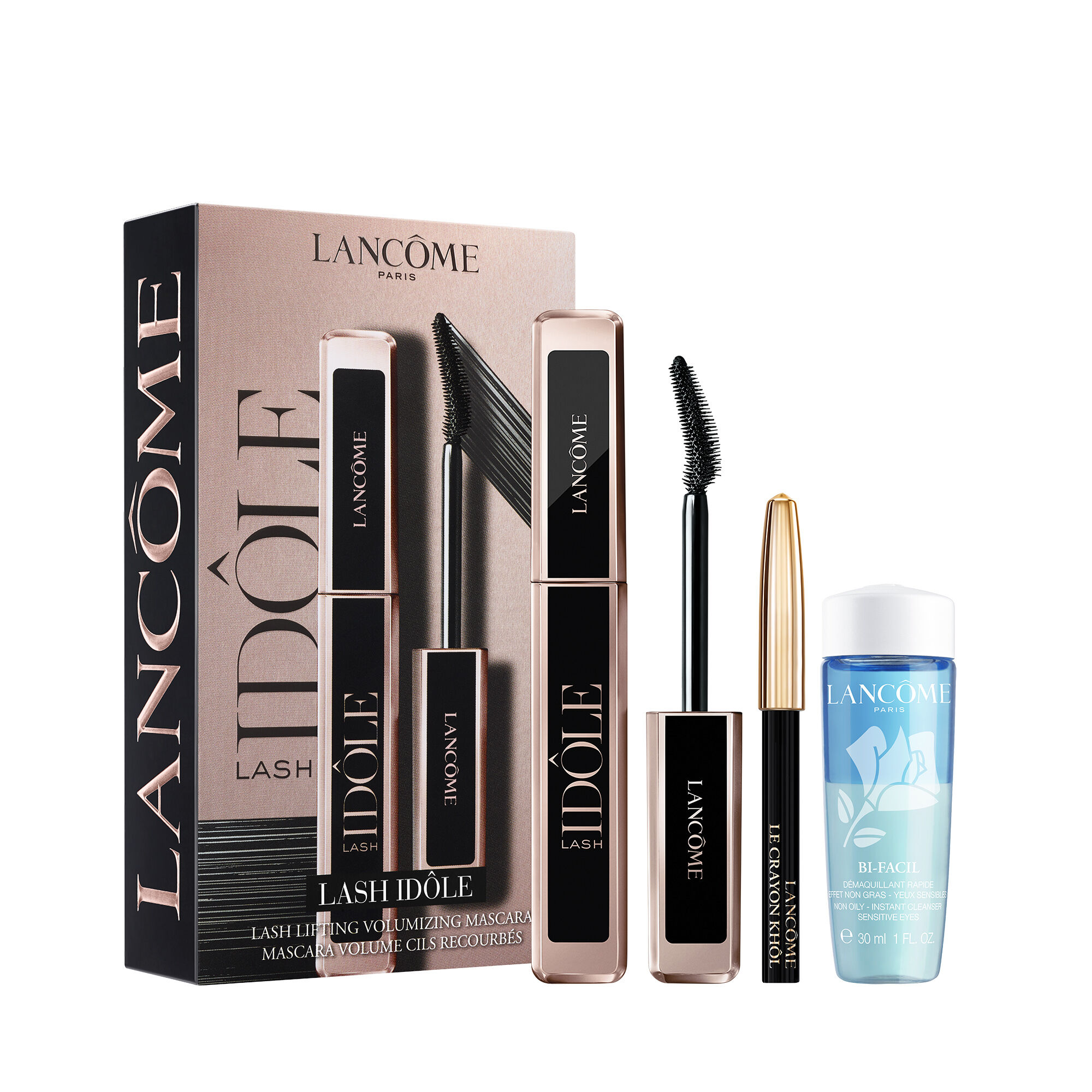 IDOLE MASCARA SET MET LE CRAYON KHOL & BI-FACIL