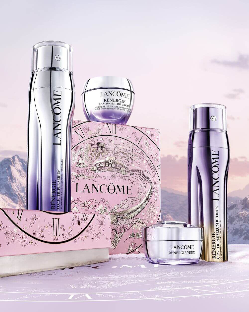 LANCOME MINHYUN タレントカード 10枚セット Lancôme Rénergie H.C.F. Drievoudig serum Retinol Set | Holiday editie